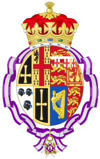 Archivo:Coat of Arms of Mary, the Princess Royal and Countess of Harewood (Order of Queen Maria Luisa)