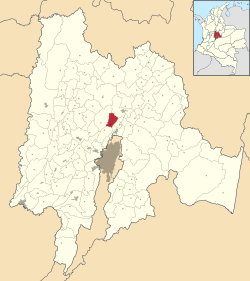 Tabio ubicada en Cundinamarca