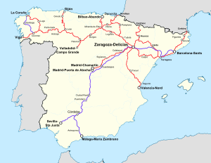 Archivo:Destinations from Zaragoza-Delicias Station