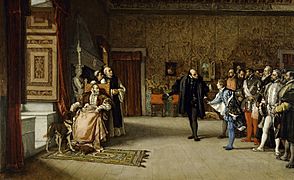 Eduardo Rosales - Juan de Austria's presentation to Emperor Carlos V in Yuste