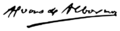 Firma de Álvaro de Albornoz