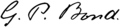 George Phillips Bond's signature