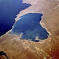 Kara-Bogaz Gol from space, September 1995