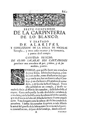 Archivo:Lopez de Arenas - Breve compendio de la carpinteria de lo blanco y tratado de alarifes, 1727 - 1427289