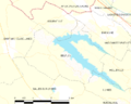 Map commune FR insee code 11030
