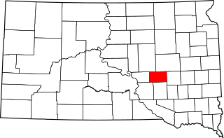 Map of South Dakota highlighting Jerauld County.svg