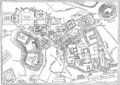 Map of downtown Rome during the Roman Empire large