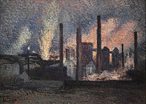 Archivo:Maximilien Luce (1858-1941) Fabrieken bij Charleroi - Musée d'Orsay Parijs 22-8-2017 16-28-31