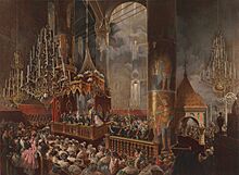 Archivo:Mihály Zichy - Coronation of Alexander II (1857, Hermitage)