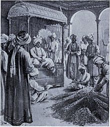 Muhammad Tughlak orders his brass coins to pass for silver, A.D. 1330.jpg