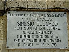 Archivo:Placa Casa de Sinesio Delgado