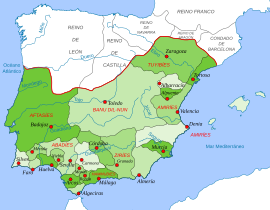 Reinos de Taifas en 1037