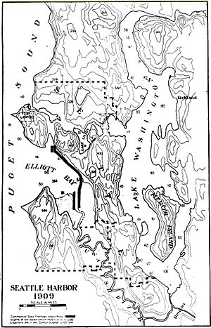 Archivo:Seattle topo map showing old route of Duwamish River