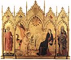 Archivo:Simone Martini and Lippo Memmi - The Annunciation and Two Saints - WGA15010
