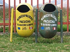 Trash bin Peru Pacucha