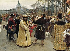 Archivo:Two tsars by I.Repin (1900, GRM)