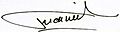 Valerie Trierweiler signature