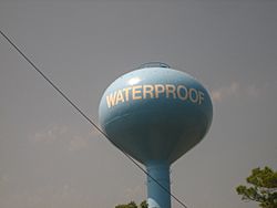 Waterproof, LA, water tower IMG 1239.JPG