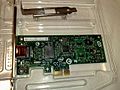 An Intel 82574L Gigabit Ethernet NIC, PCI Express x1 card