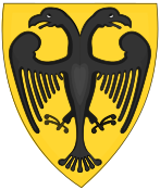Attributed Coat and Shield of Arms of Otto IV, Holy Roman Emperor (Chronica Majora).svg