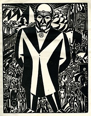Archivo:Business-Man, ffrom Genius, Zeitschrift für werdende und alte Kunst (Magazine for Emerging and Ancient Art), Year 2, no. 1 - Vanderbilt Fine Arts Gallery - 1976.032.med