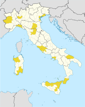 Archivo:Città metropolitane d'Italia