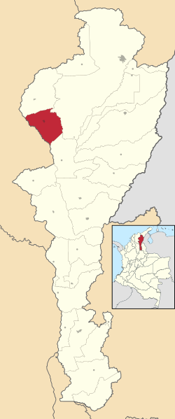Bosconia ubicada en Cesar