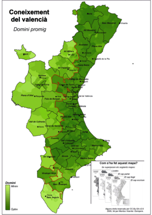 Archivo:Coneixement del valencià (domini promig)-Cens del 2001