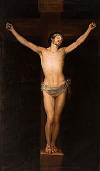 Archivo:Cristo crucificado en la agonía (Museo Ibercaja Camón Aznar)