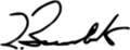 Dragutin Zelenovic Signature