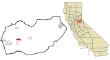 El Dorado County California Incorporated and Unincorporated areas Placerville Highlighted.svg