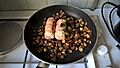 Fish paupiettes with cepes