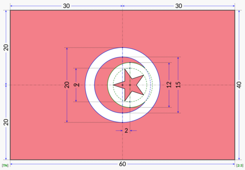Archivo:Flag of Tunisia (construction sheet)