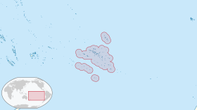 Localización de la Polinesia Francesa