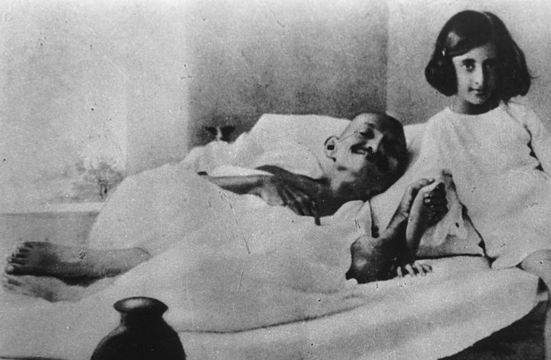Gandhi and Indira 1924