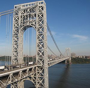 Archivo:George Washington Bridge from New Jersey-edit