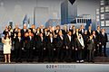 Group photo of the 2010 G-20 Toronto summit family photo