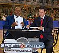 Jay Williams and Kevin Connors - ESPN Armed Forces Classic - Game Day - U.S. Army Garrison Humphreys, South Korea - 9 Nov. 2013