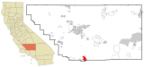 Kern County California Incorporated and Unincorporated areas Lebec Highlighted.svg