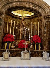 Malaga ig Sn Juan Bautista f11.1 -Cristo de los Azotes y Columna capilla