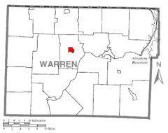 Map of Youngsville, Warren County, Pennsylvania Highlighted.png