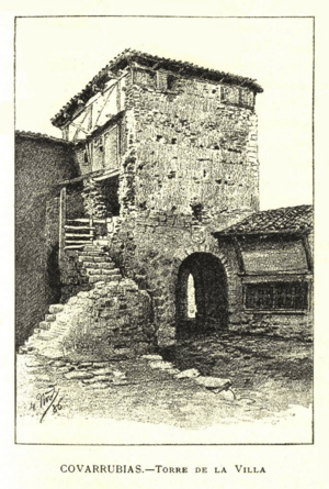 Archivo:Miguel Joarizti (1887) Covarrubias, torre de la Villa