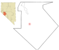 Mineral County Nevada Incorporated and Unincorporated areas Hawthorne Highlighted
