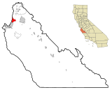 Monterey County California Incorporated and Unincorporated areas Marina Highlighted.svg