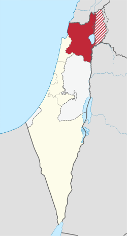 Northern District in Israel (+disputed hatched).svg