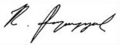 Robert Kocharyan signature
