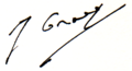 Signature julien gracq