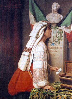 Archivo:The Roman 1870 plebiscite, by Luigi Riva