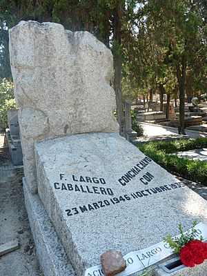 Archivo:Tumba de Francisco Largo Caballero, Madrid