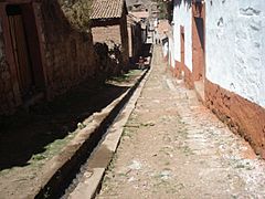 Una calle antigua distrito de Mamara